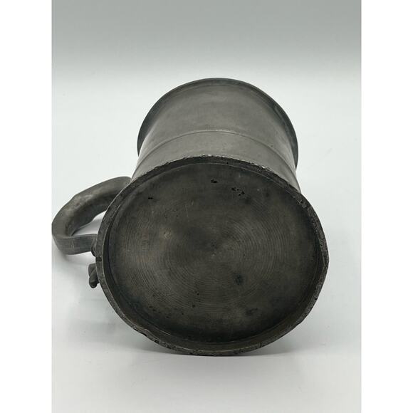 Antique Imperial Quart Victorian Pewter Mug 1874 L&R Merry - Picture 5 of 8